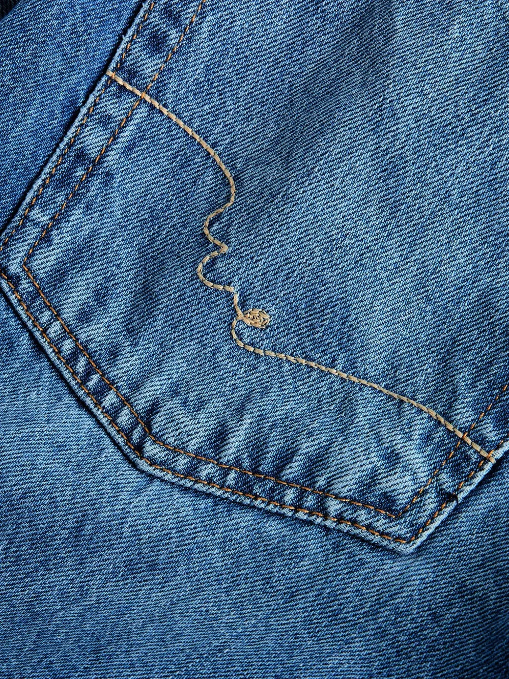 Free People East Bay jeans met cuffs Blauw