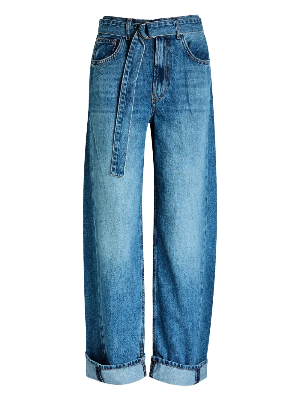 Free People East Bay cuffed jeans - Blu