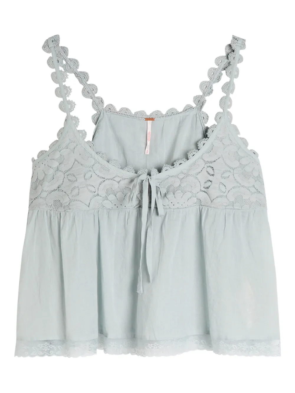 Free People lace tie tank - Blu