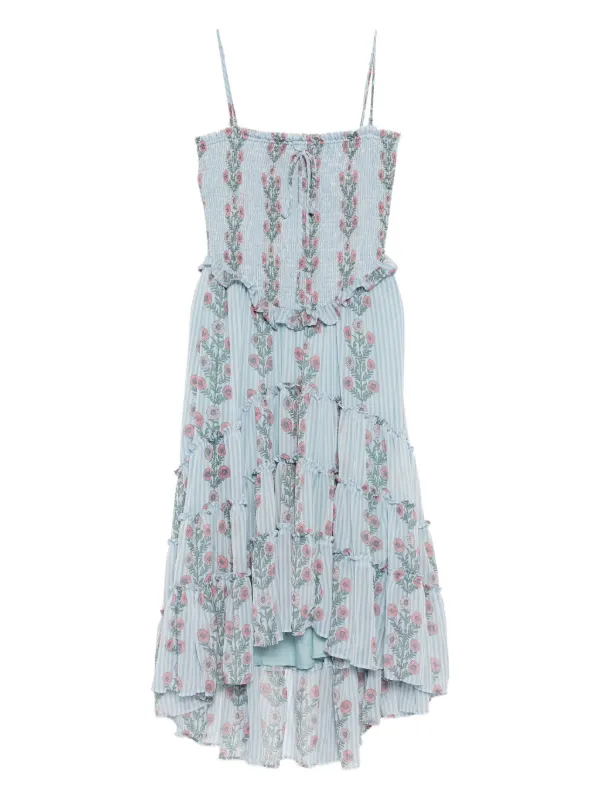 free people blue flower dress Free People Carmel Midi Dress main image 0