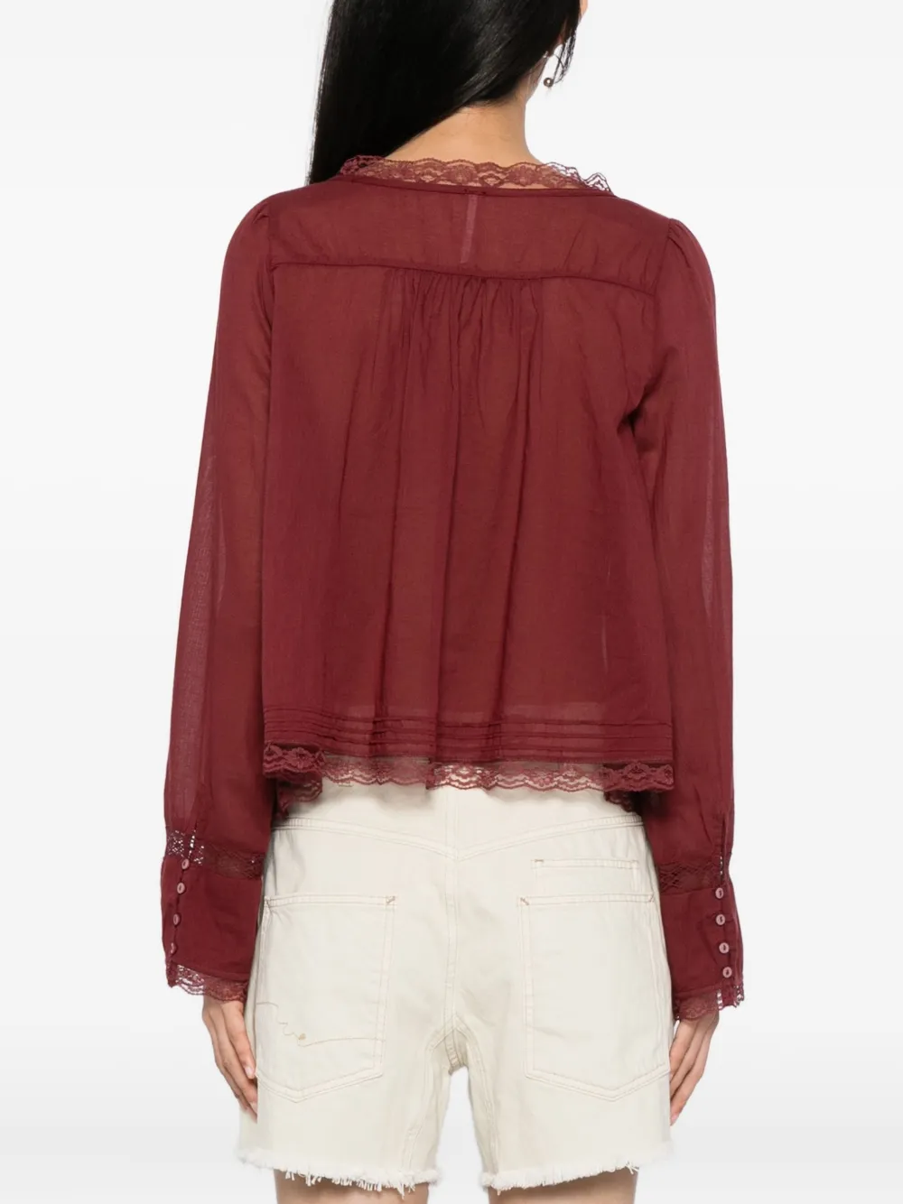Free People Evermore blouse Rood