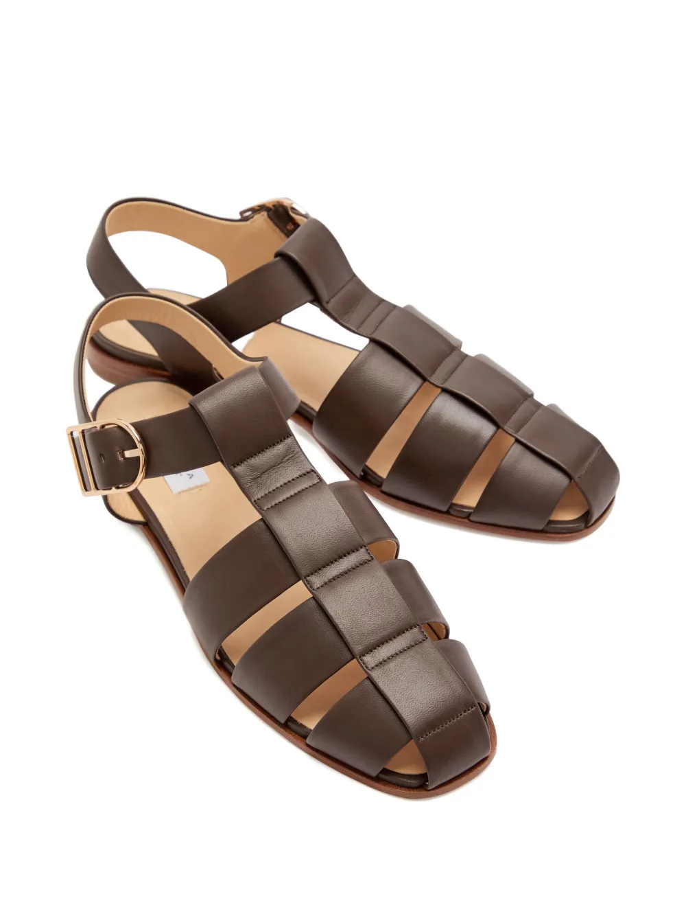 Gabriela Hearst Lynn leren sandalen Bruin