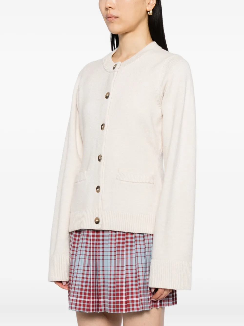 Good American Cropped vest Beige