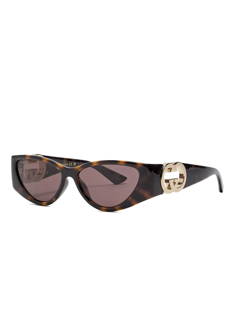 Gucci Zonnebril met cat-eye montuur Bruin