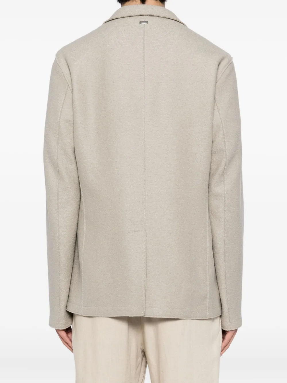 Herno Wool Blazer In Neutral