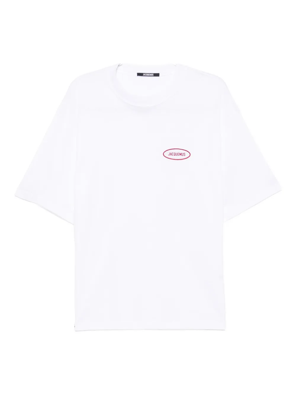 Jacquemus Mens Station Patch White Stazione Brand-patch Cotton-jersey T-shirt In White