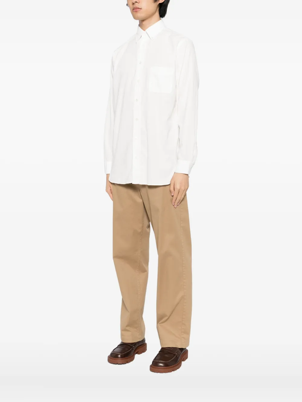 Lardini Katoenen overhemd Wit