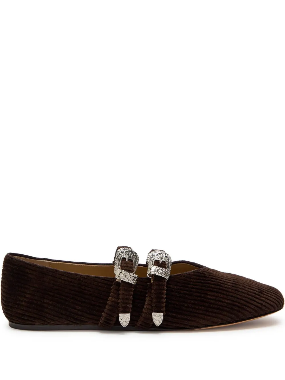 Le Monde Beryl Claudia buckle ballet flats | Brown | Image 1