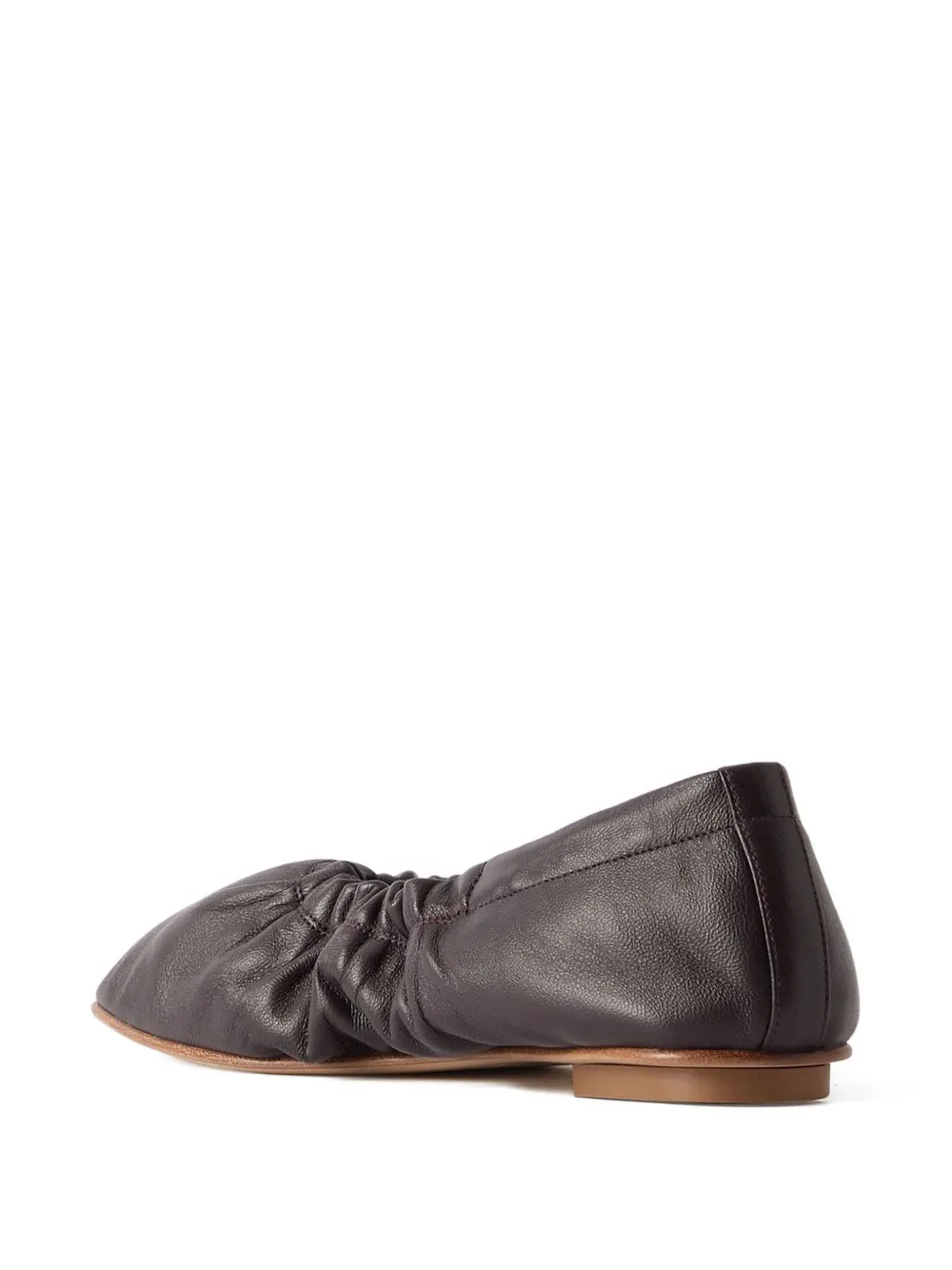 Le Monde Beryl Mica ballerina's met ruches Bruin