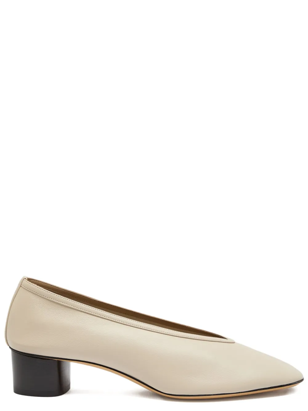 Le Monde Beryl Luna block-heel pumps Beige