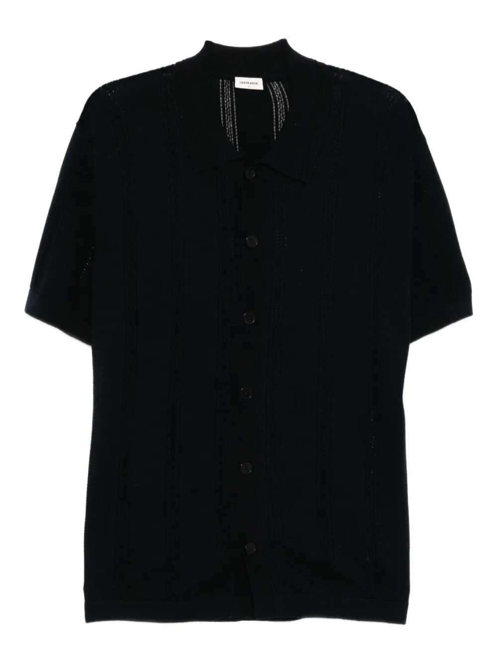 LESTRANGE pointelle knitted shirt | Blue | Image 1