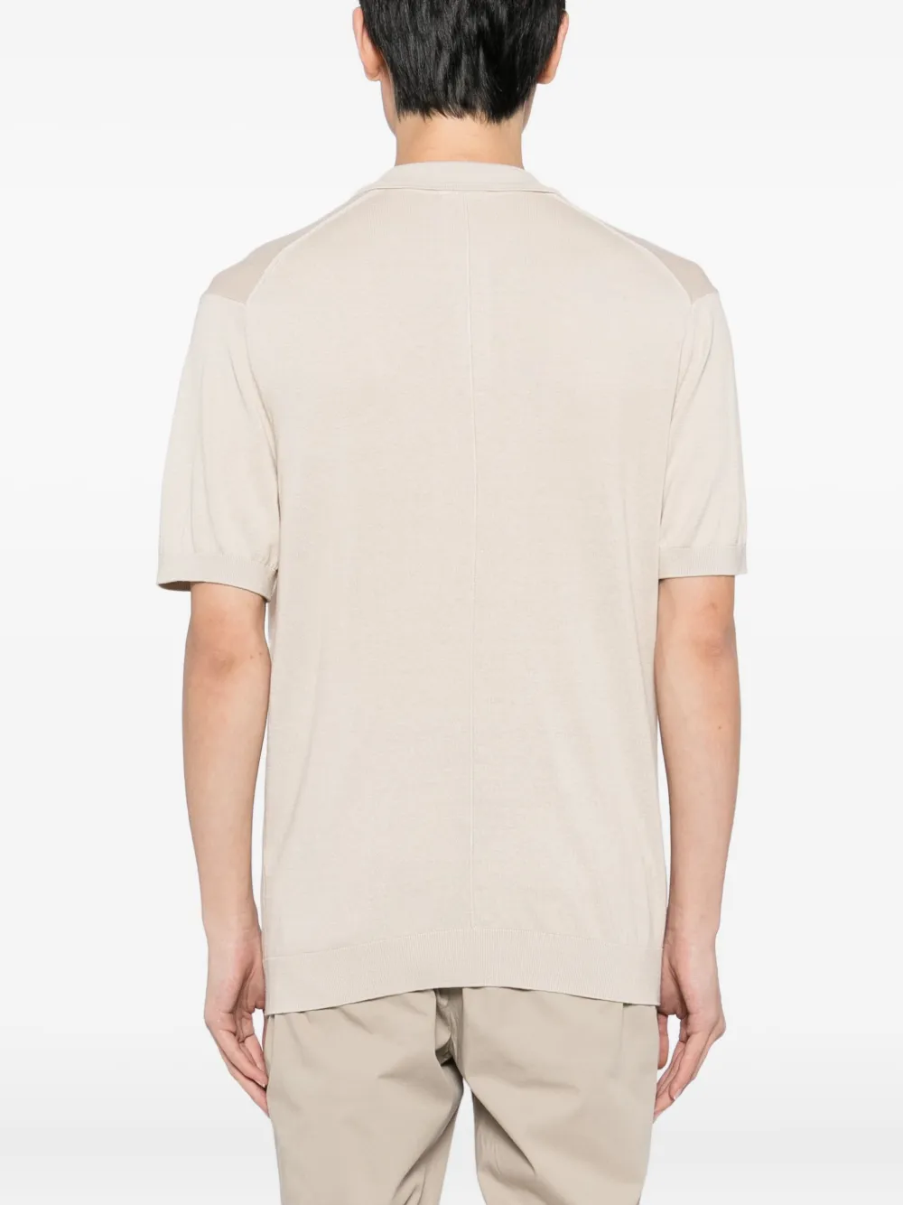  Lestrange Knitted Polo Shirt - Neutrals 