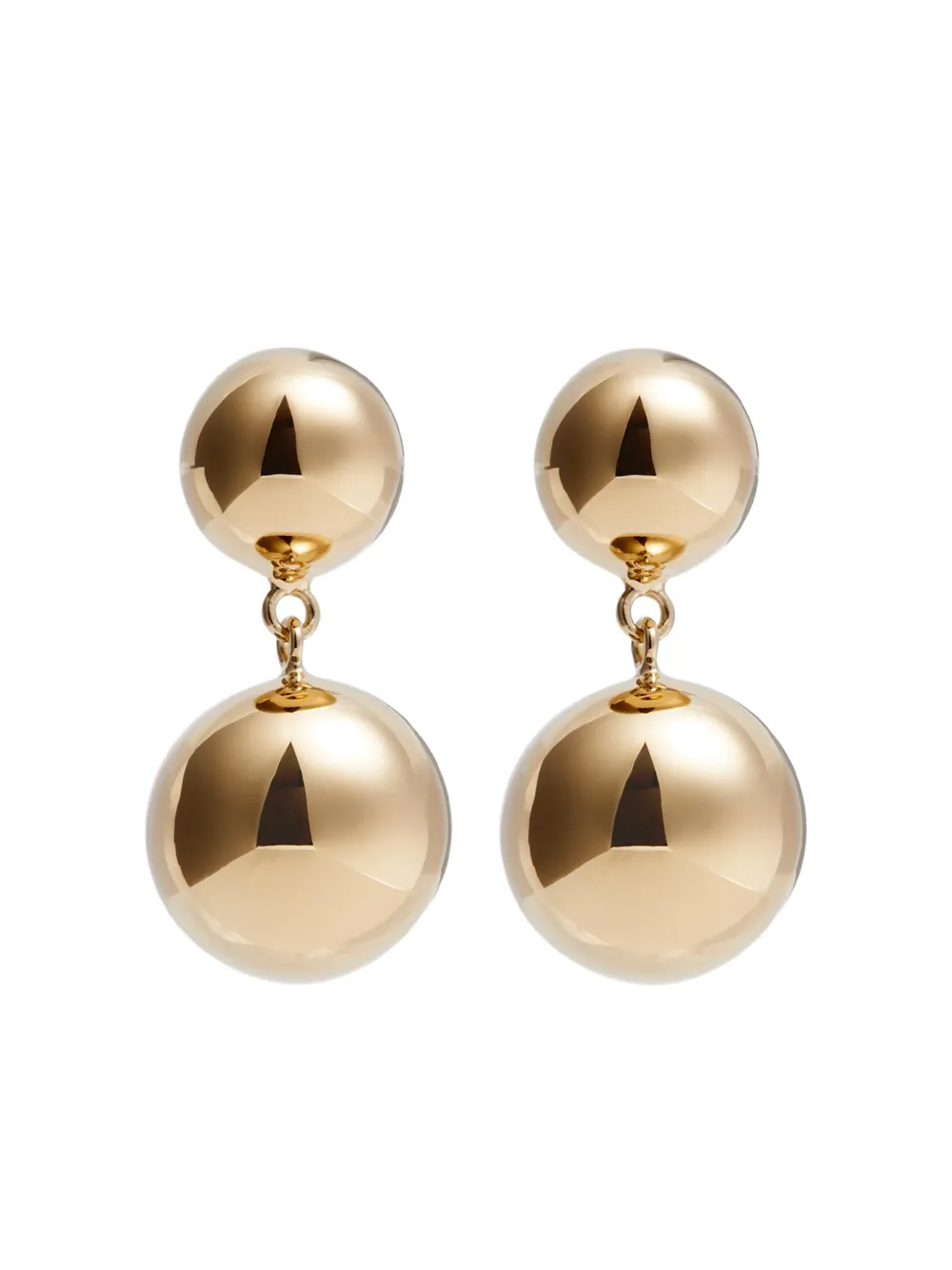 LIE STUDIO Caroline drop earrings - Gold