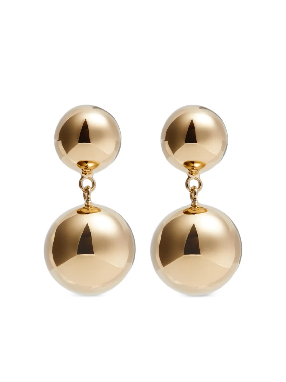 LIE STUDIO Caroline drop earrings - Gold