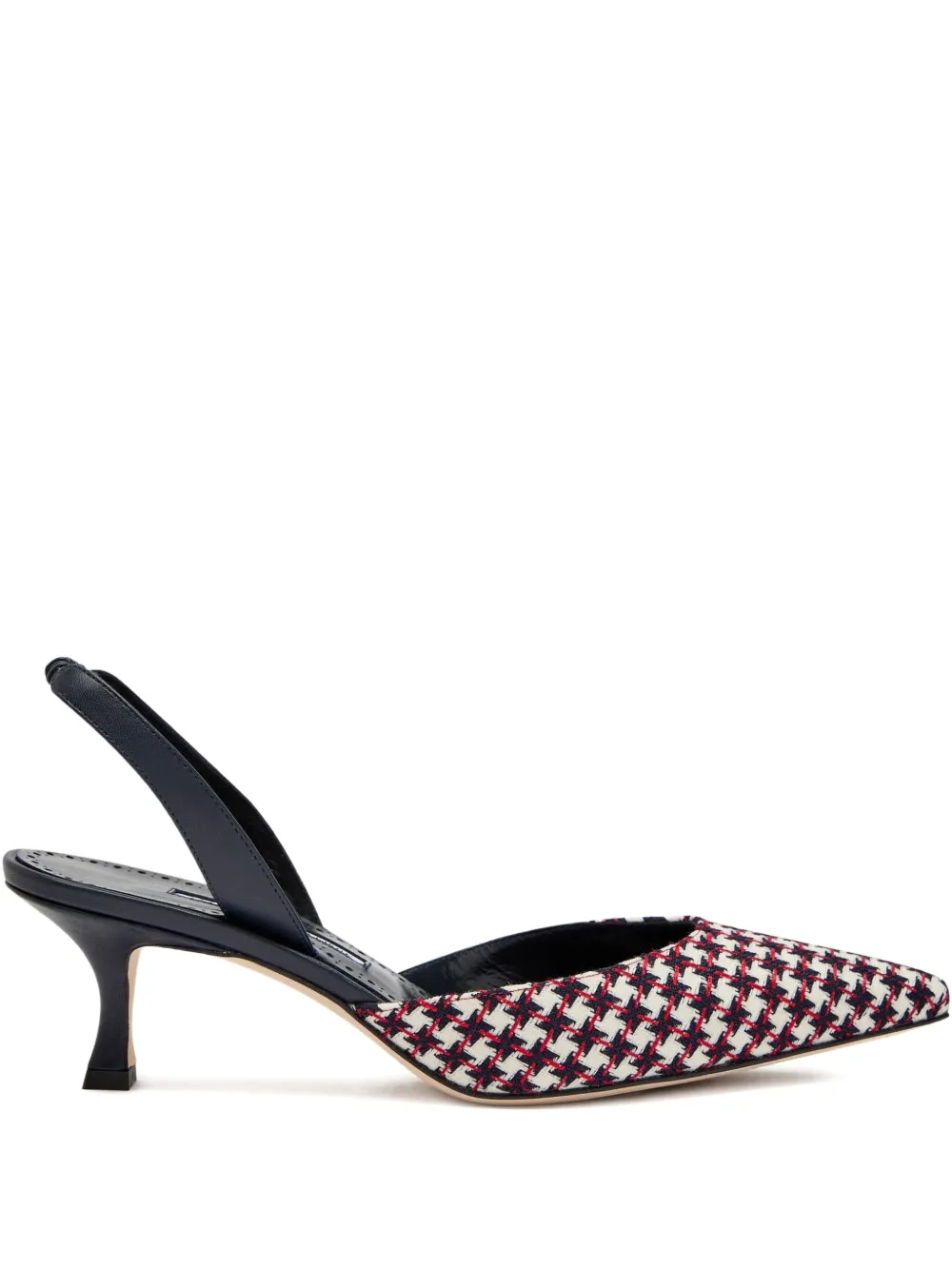 Manolo Blahnik 50mm Caroline slingback pumps Red