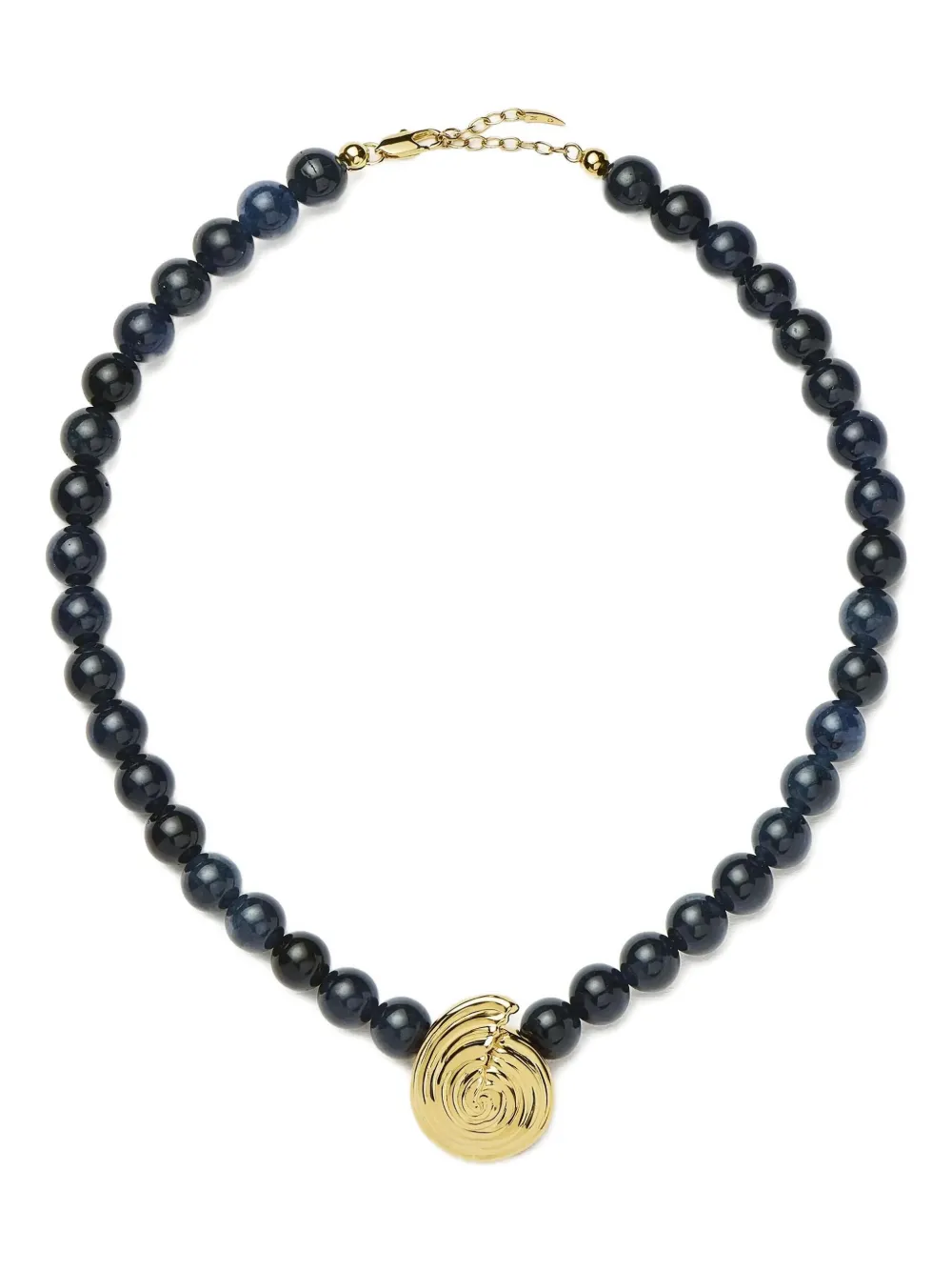 Missoma spiral-pendant beaded necklace | Blue | Image 1
