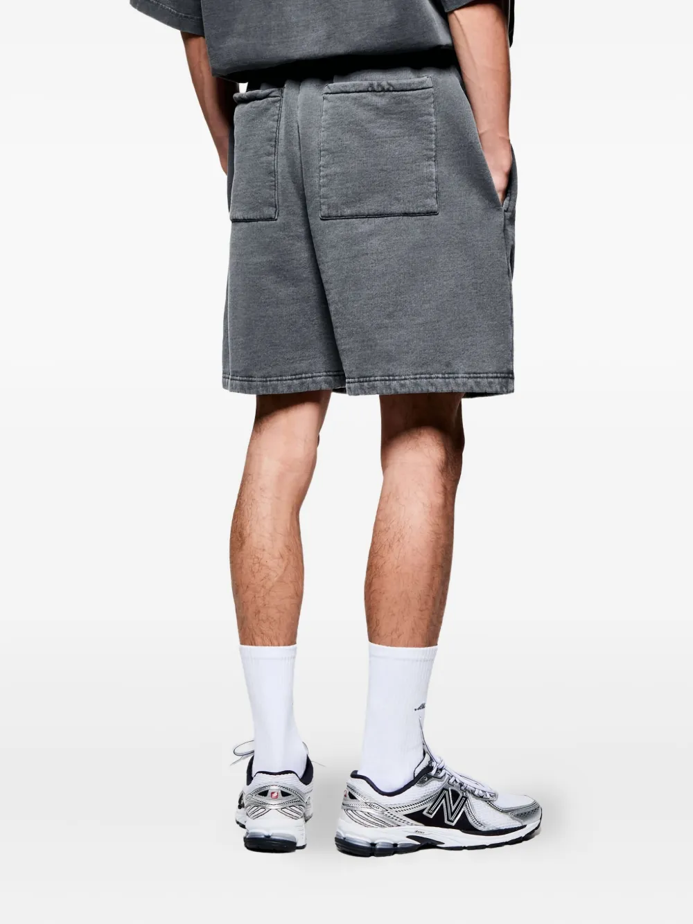 Mki Miyuki Zoku Drawstring Uniform Shorts In Gray