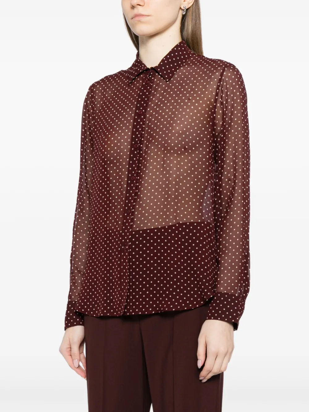 Nili Lotan Gaia blouse Rood