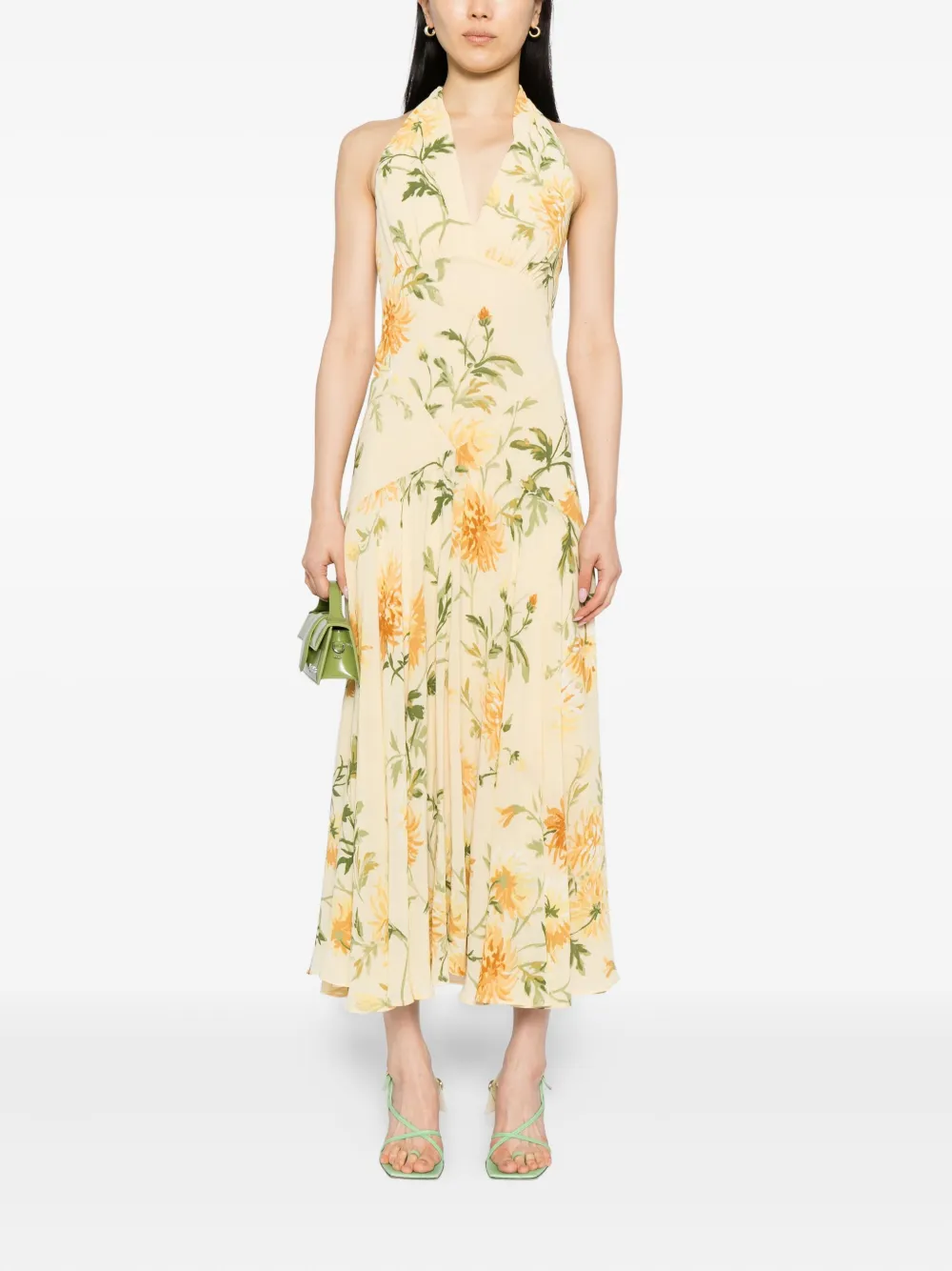 Reformation Briony jurk - Geel