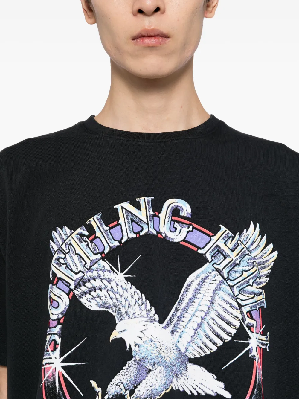 Rhude Notting Hill Eagle Graphic T-shirt In Black
