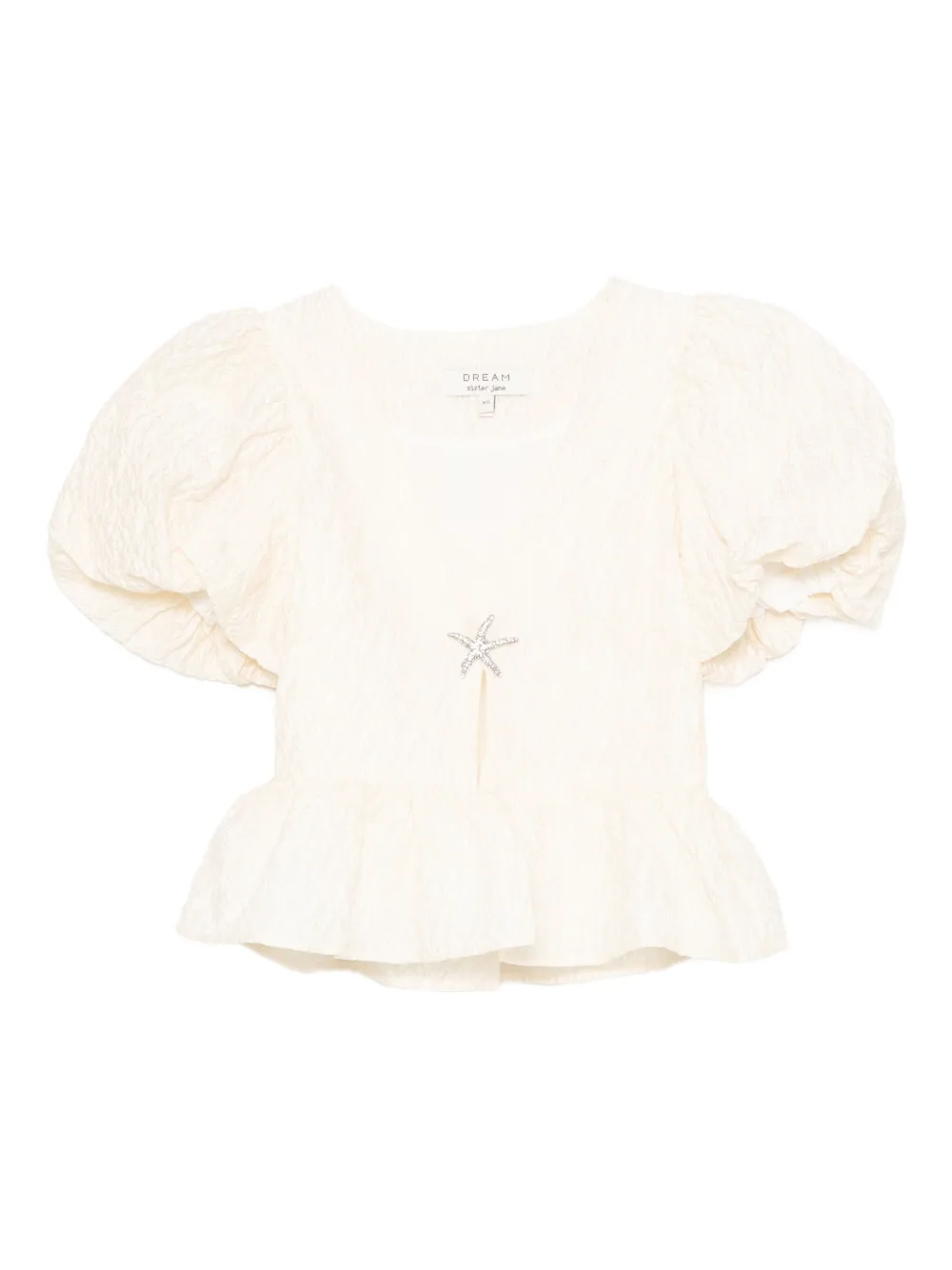 Sister Jane dream reef jacquard top - Toni neutri