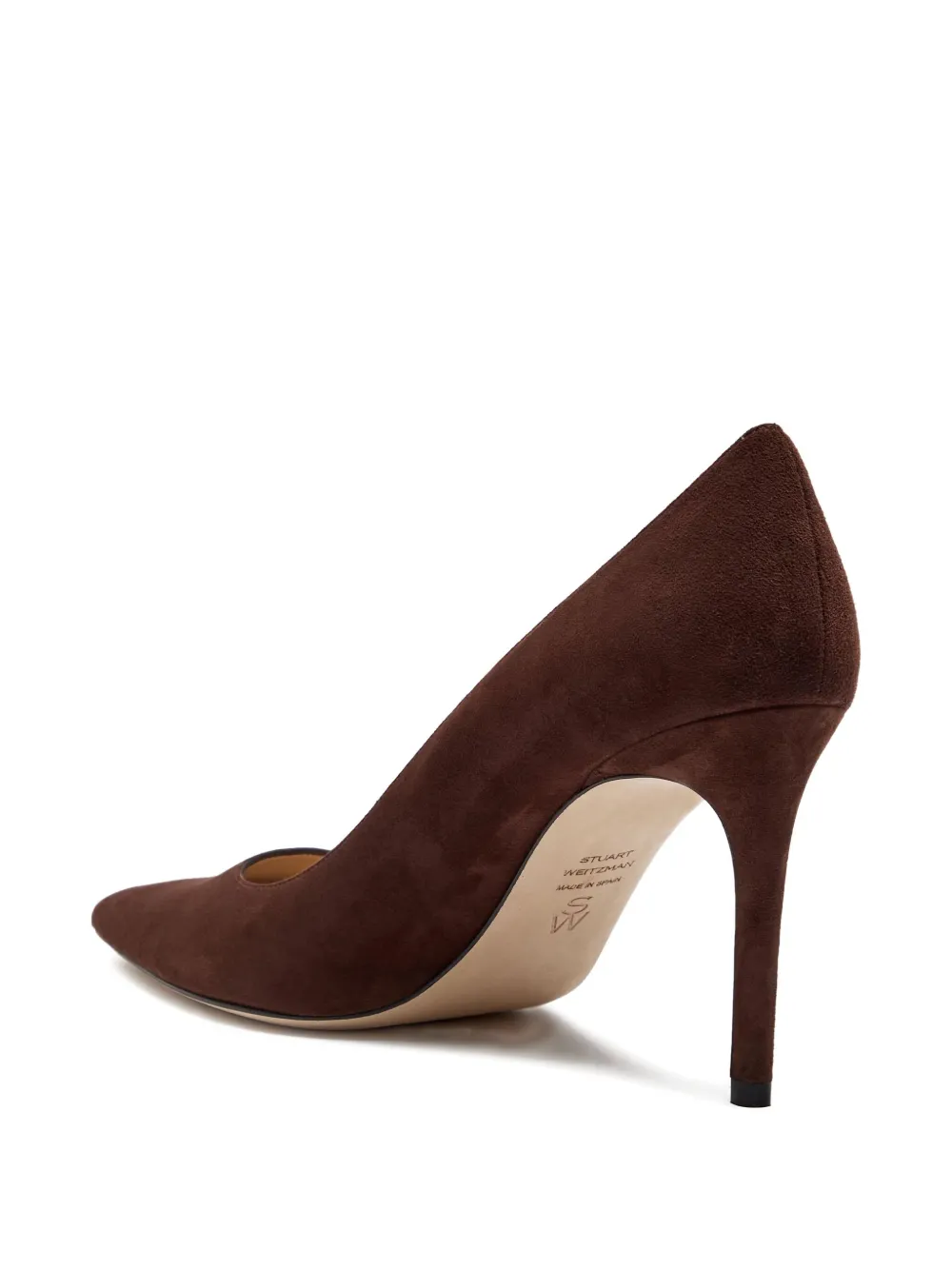 Stuart Weitzman 85mm Power suede pumps Brown