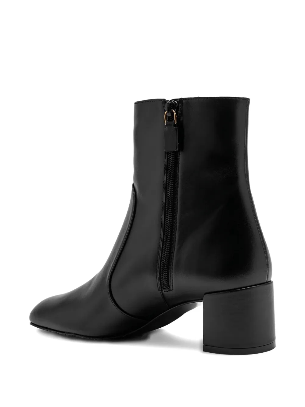 Stuart Weitzman zip block-heel boots Black