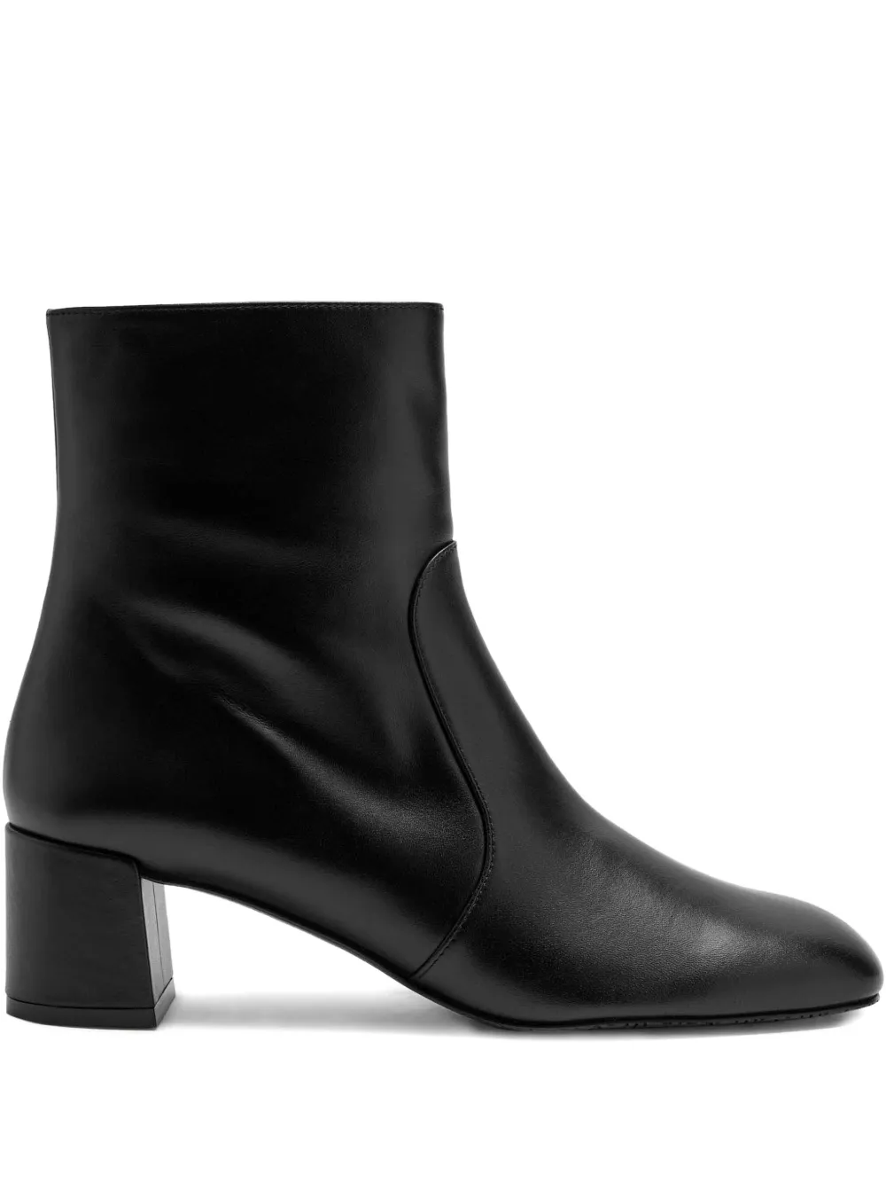 Stuart Weitzman zip block-heel boots Black