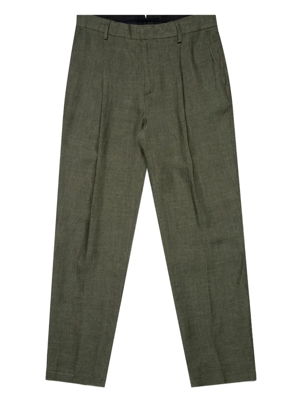 Sunspel tailored linen trousers | Green | Image 1