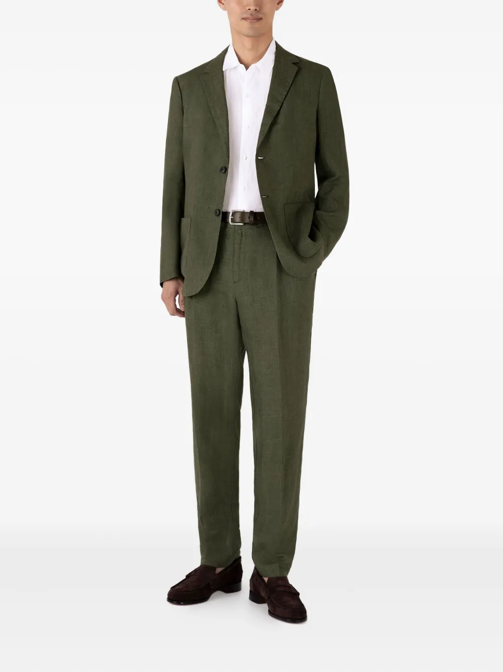 Sunspel tailored linen trousers | Tailored Pants | Image 2