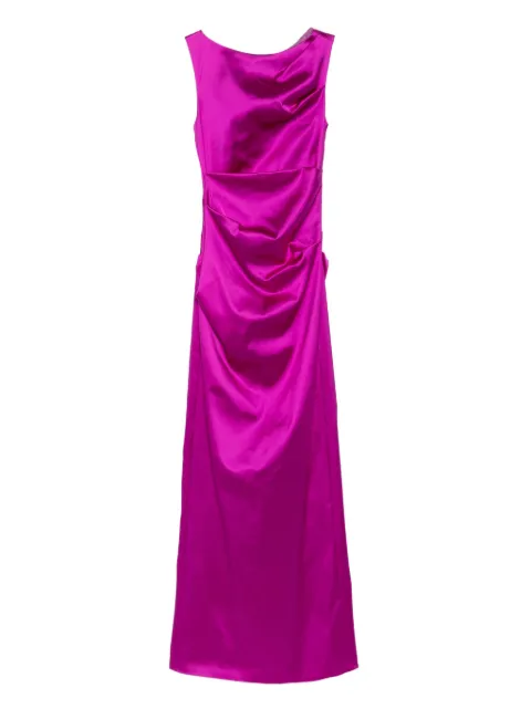 Talbot Runhof vestido drapeado sin mangas