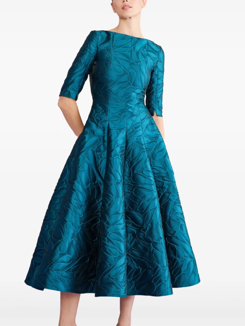 Talbot Runhof vestido midi Bogna 5 | azul | Image 1