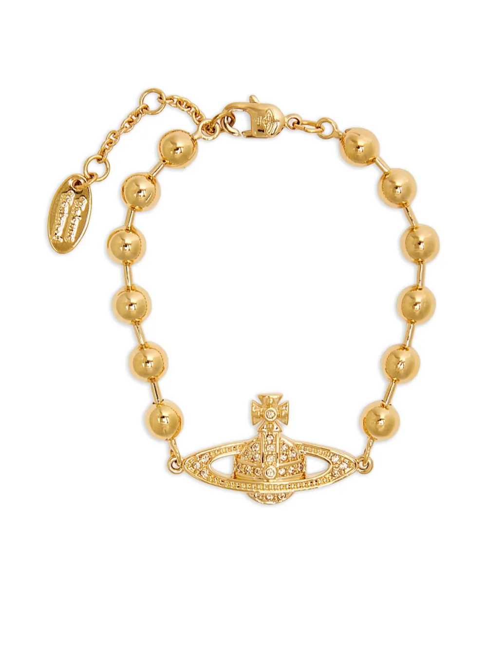 Vivienne Westwood Orb-embellished beaded bracelet | Gold | Image 1