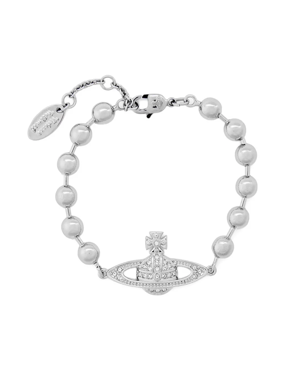 Vivienne Westwood Orb-plaque bead bracelet | Silver | Image 1