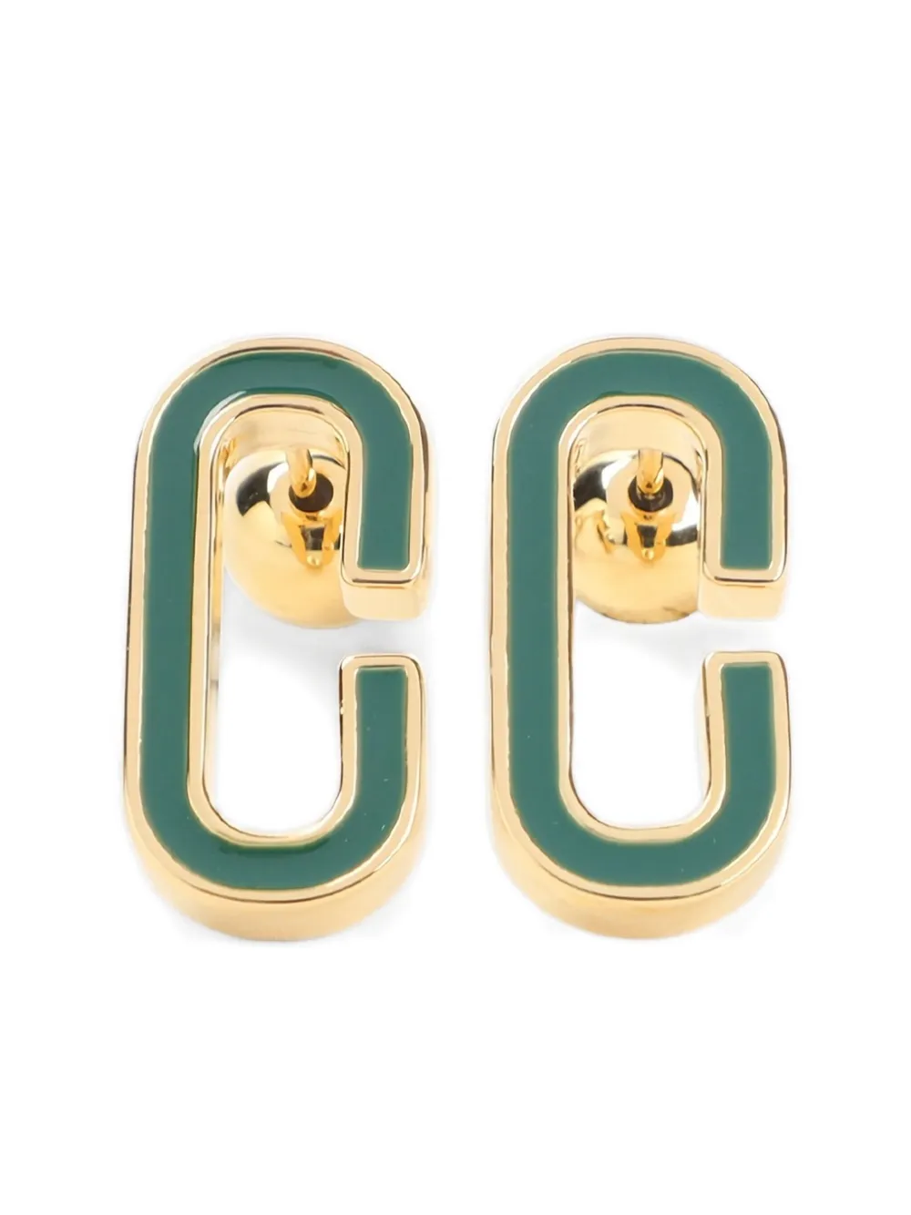 Casablanca C-shaped drop earrings | Gold | Image 1