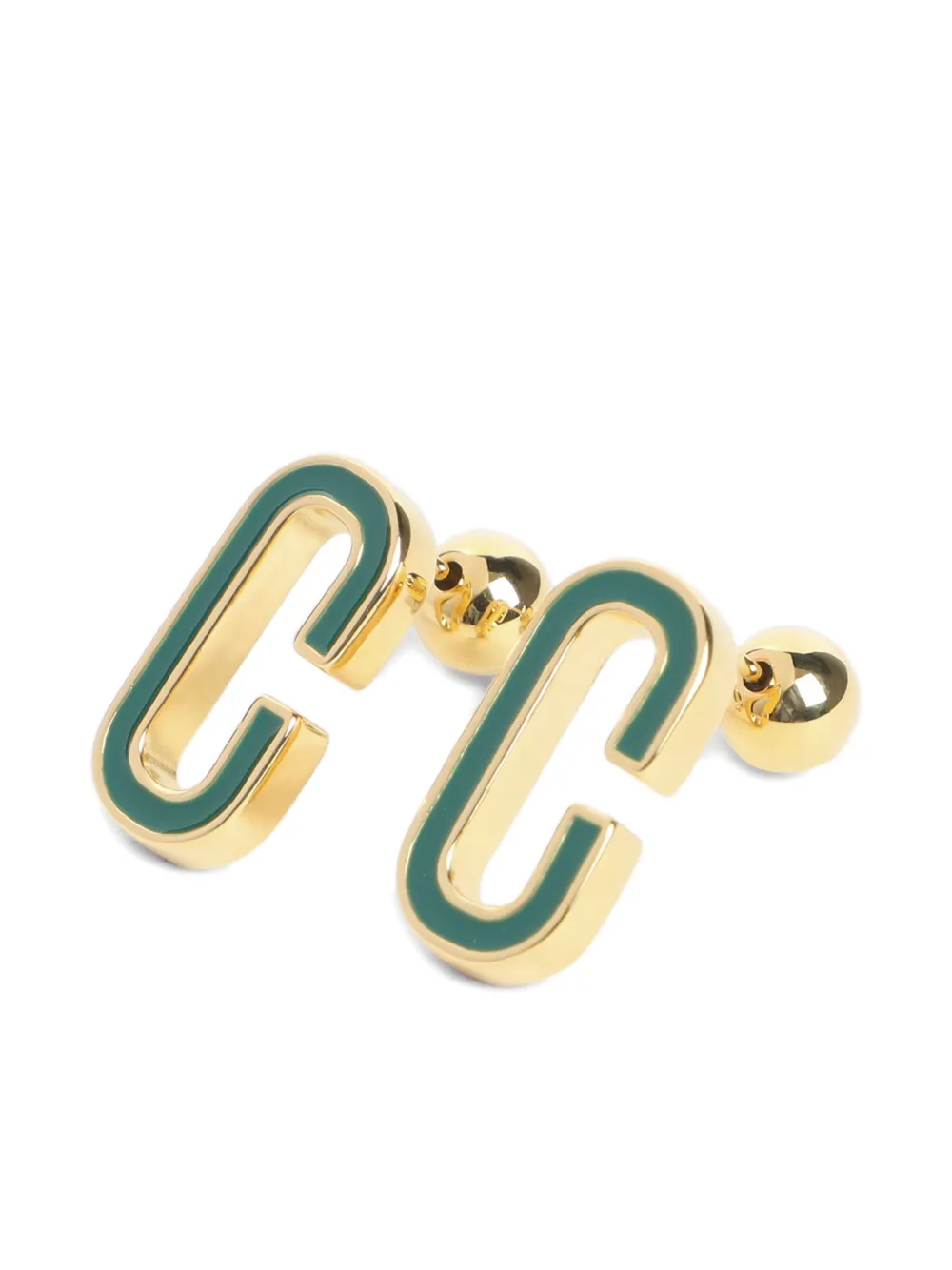 Casablanca C-shaped drop earrings | Image 2