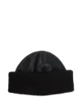OUR LEGACY leather shearling hat - Brown