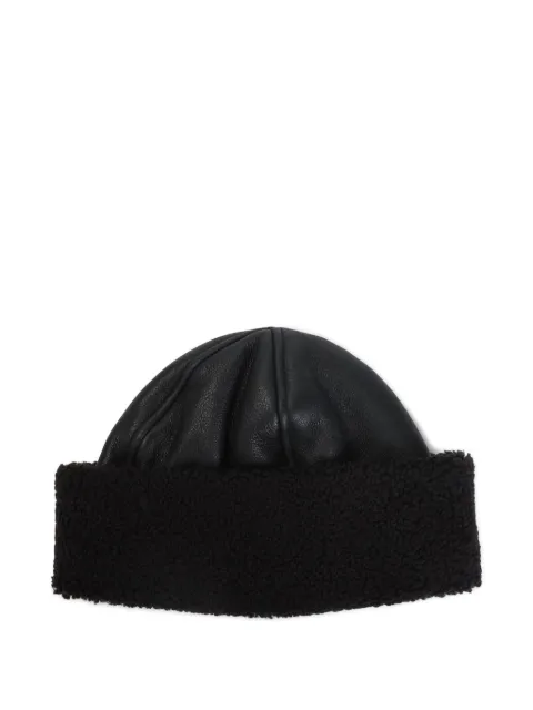 OUR LEGACY leather shearling hat