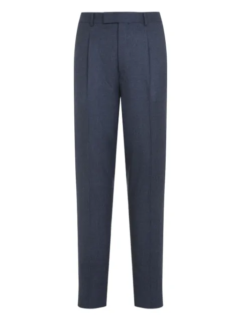 Zegna pleated wool trousers