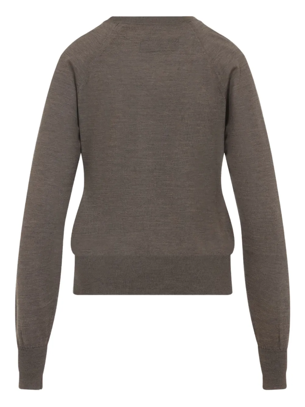Phoebe Philo V-neck Raglan-sleeve Sweater In Brown