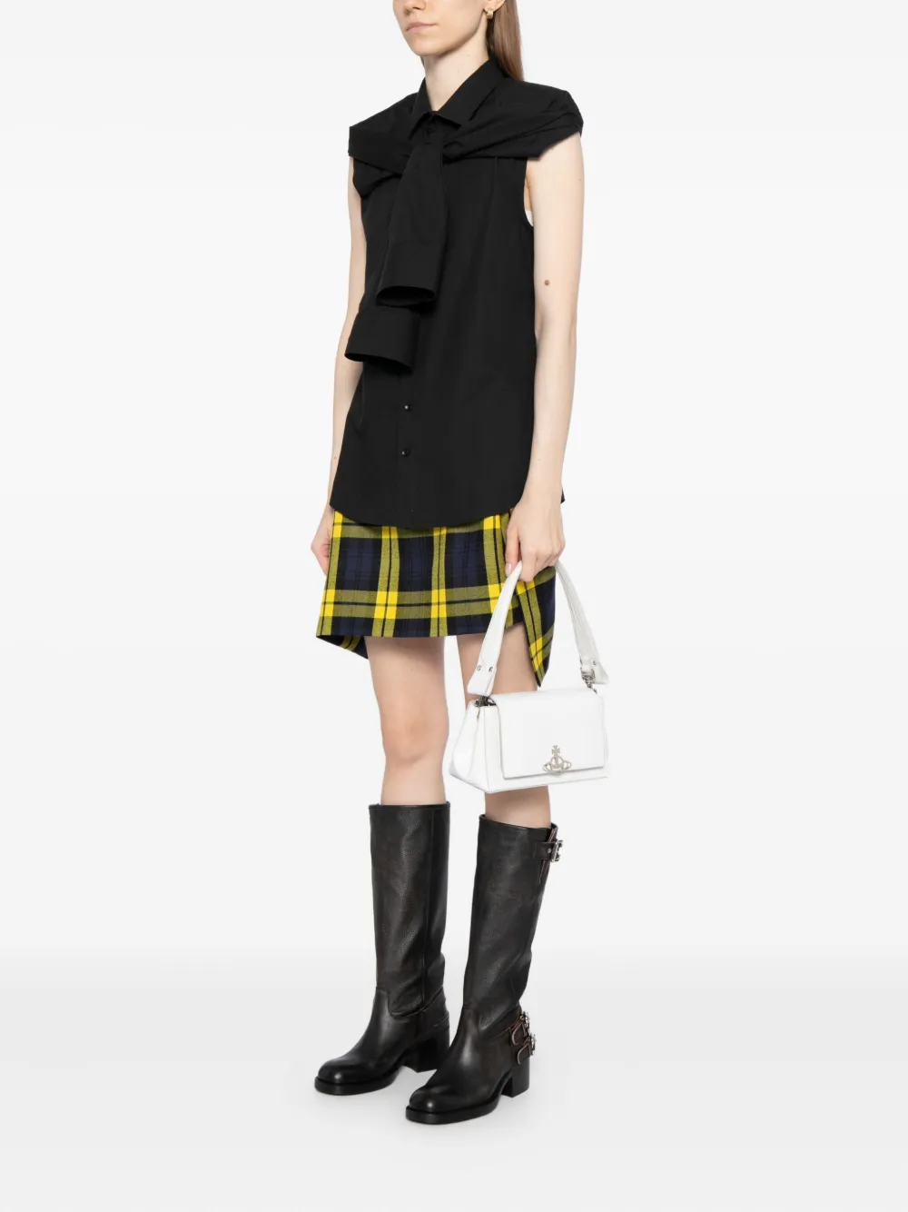 Vivienne Westwood Hazel schoudertas - Wit