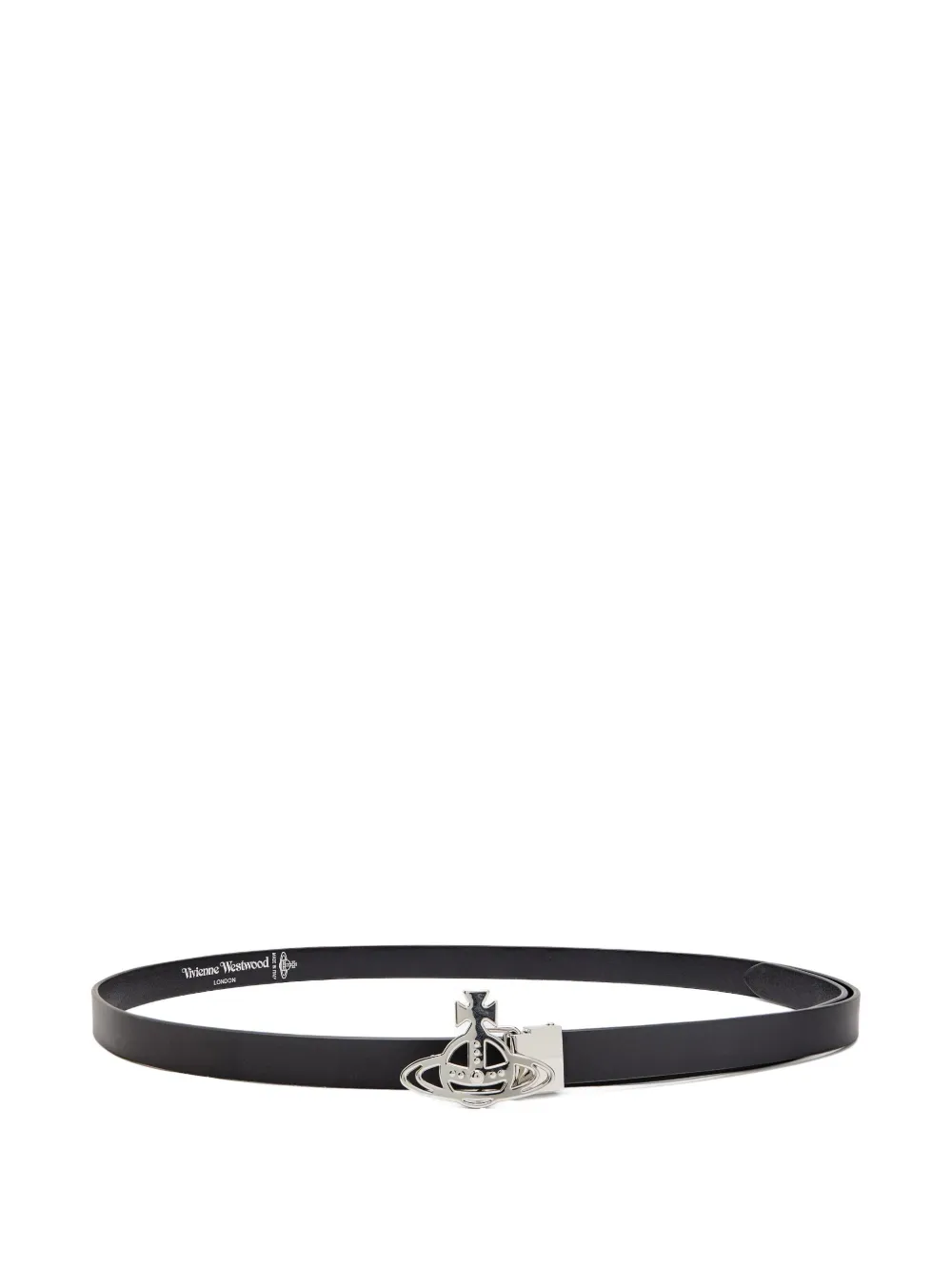 Vivienne Westwood logo buckle leather belt | Black | Image 1