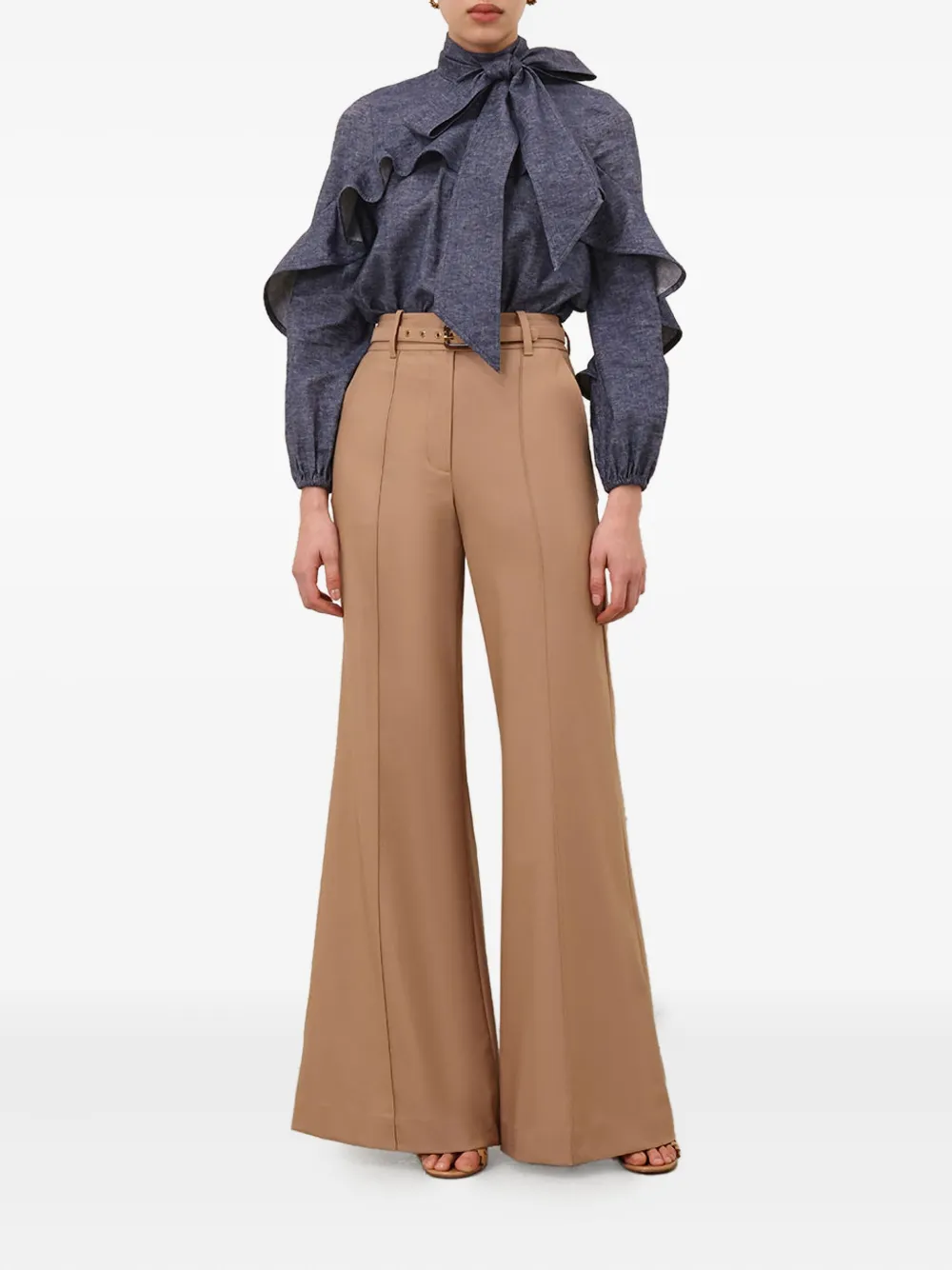 ZIMMERMANN Blouse met print - Blauw