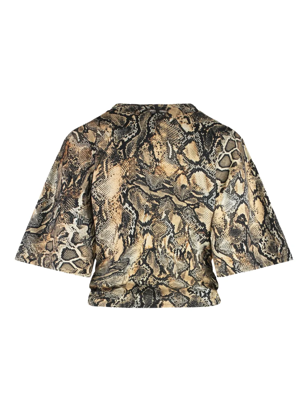 Just Cavalli knot snakeskin-print top - Beige