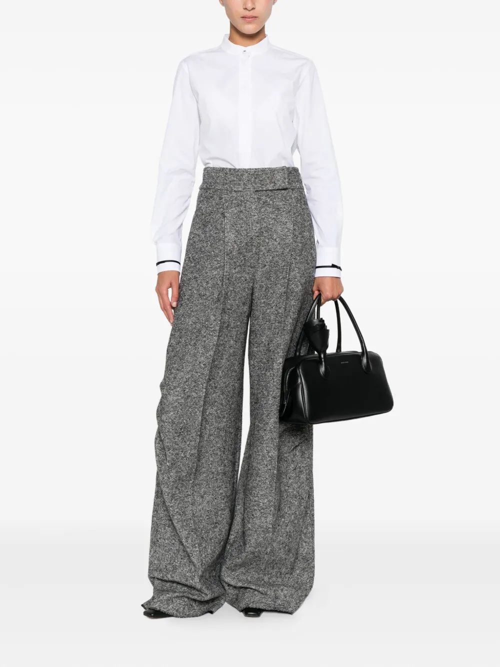 Max Mara Otranto Piped-trim Shirt In Yellow