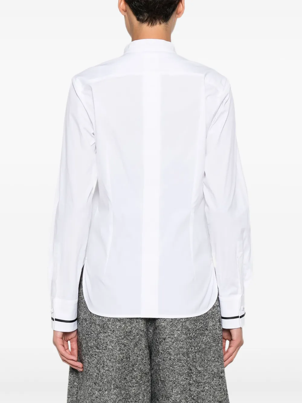Max Mara Otranto Piped-trim Shirt In Yellow