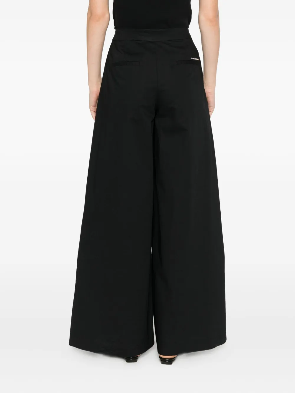 Karl Lagerfeld Pleated Trousers In Black