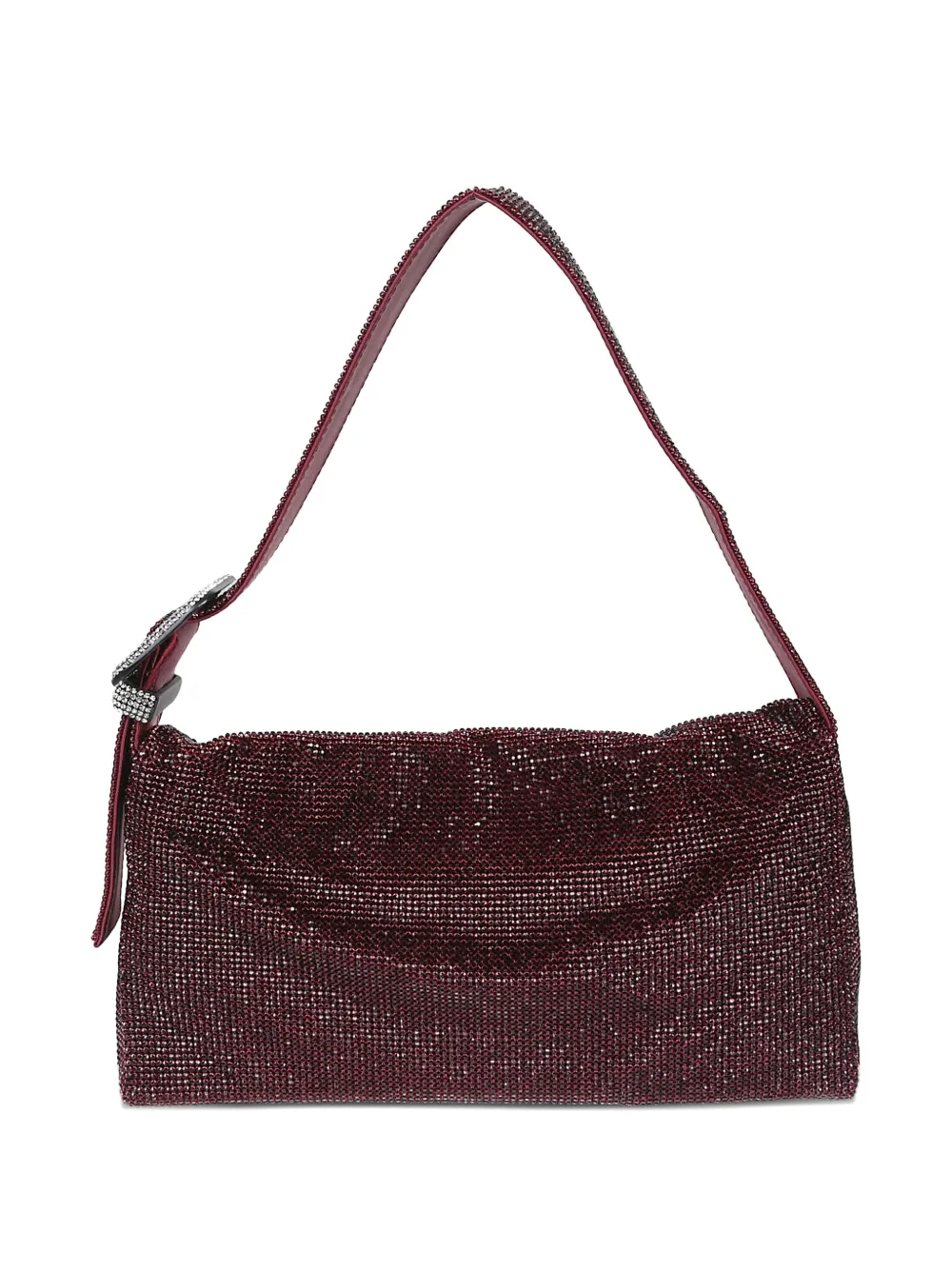 Benedetta Bruzziches large Vitty crystal-embellished shoulder bag - Rood