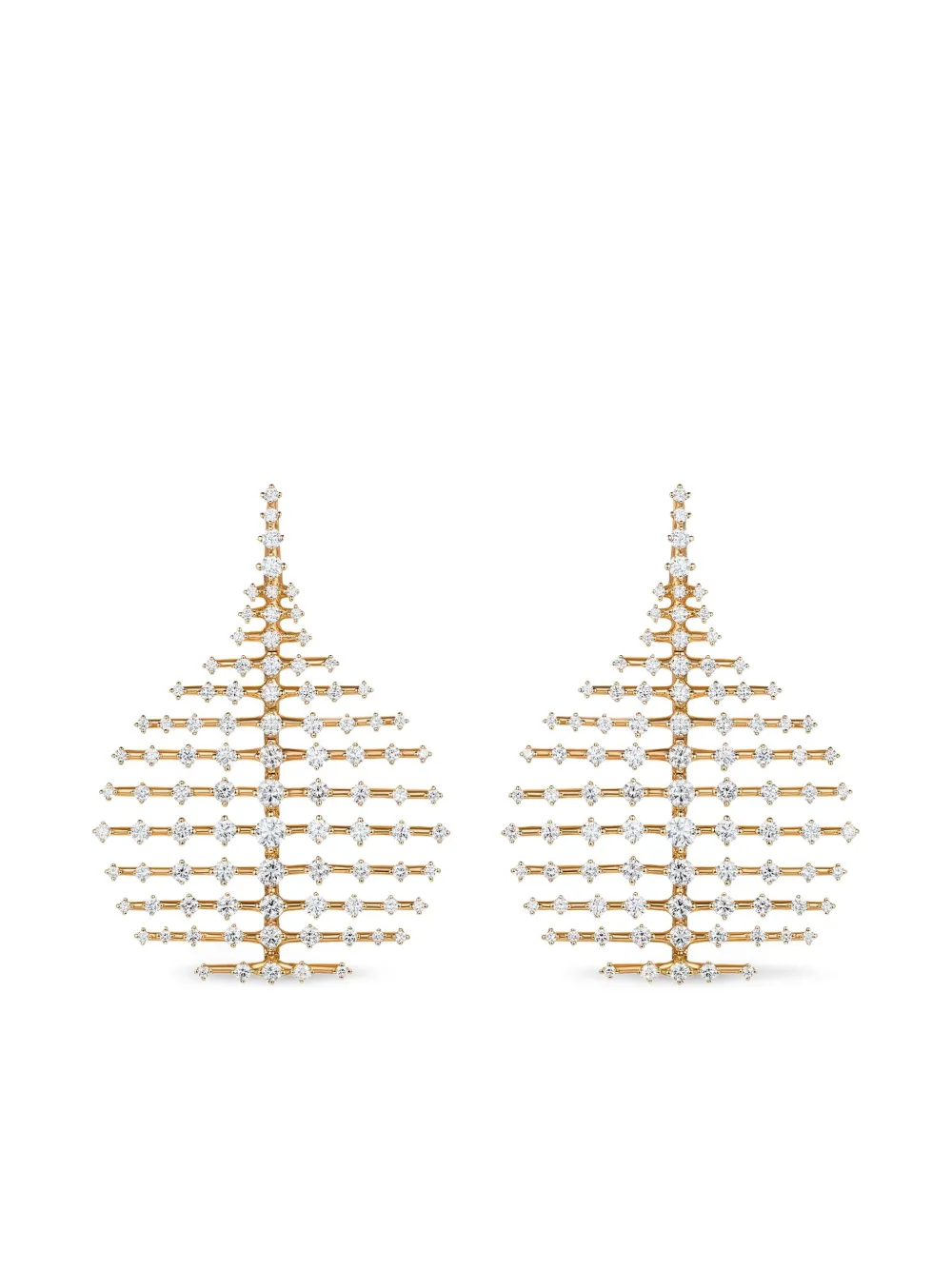 Fernando Jorge 18k Yellow Gold Disco Diamond Earrings