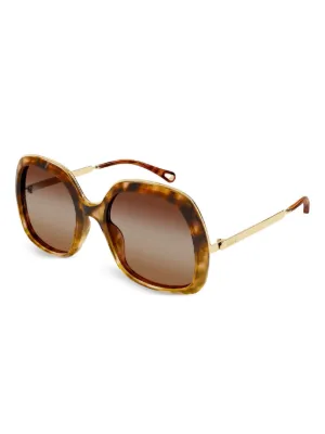 Chloé Eyewear グラデーション サングラス | ゴールドトーン | FARFETCH JP